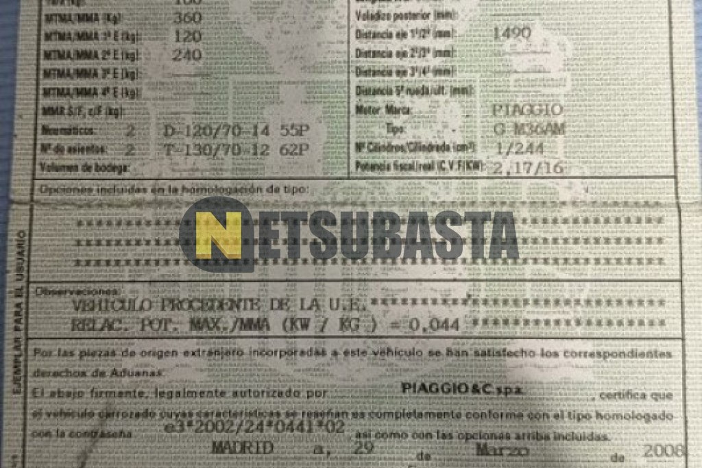 Piaggio X-Evo 250 2008