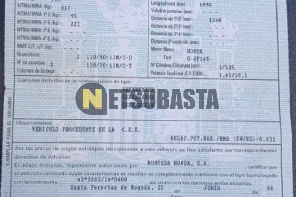 Honda Passion 125 I.E. 2008