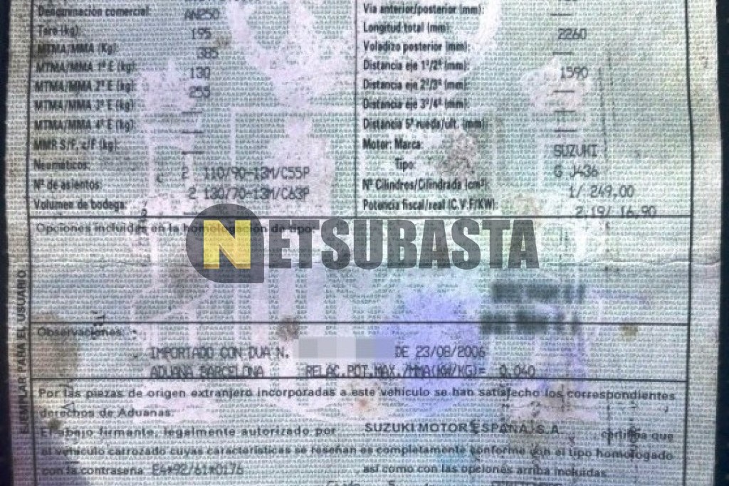 Suzuki BURGMAN 250 2007