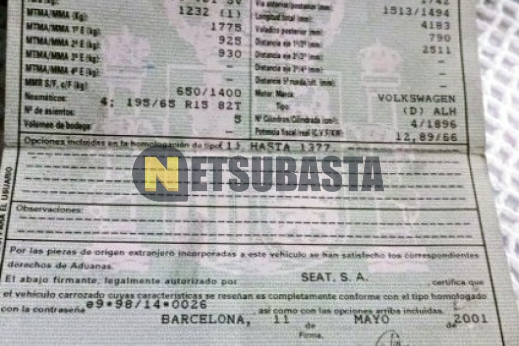 Seat Leon 1.9 TDI 2001