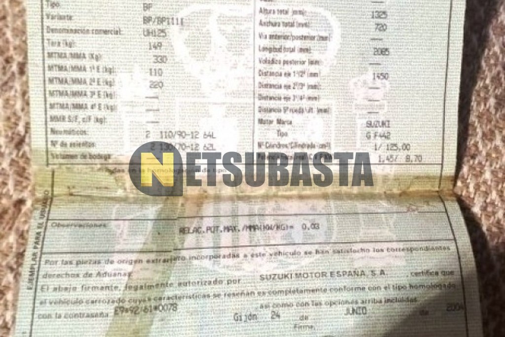 Suzuki BURGMAN 125 2004