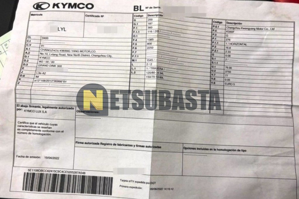 Kymco Grand Dink 300i 2022