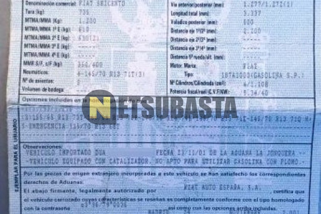 Fiat Seicento 1.1 2002