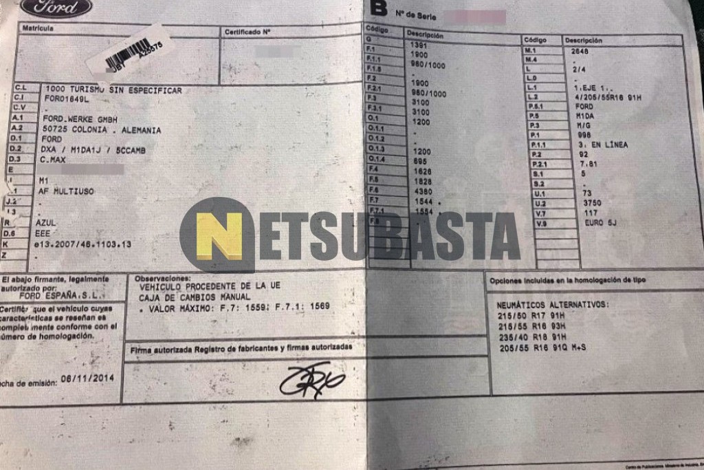 Ford C-Max 1.0 EcoBoost 2014