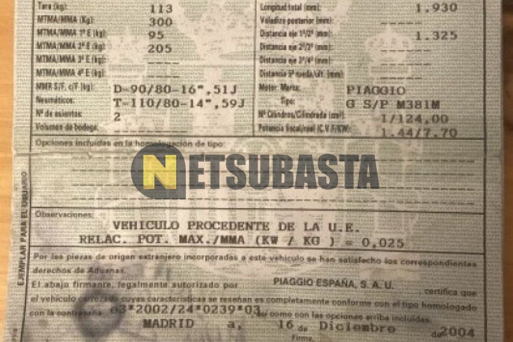 Piaggio Liberty 125 2004