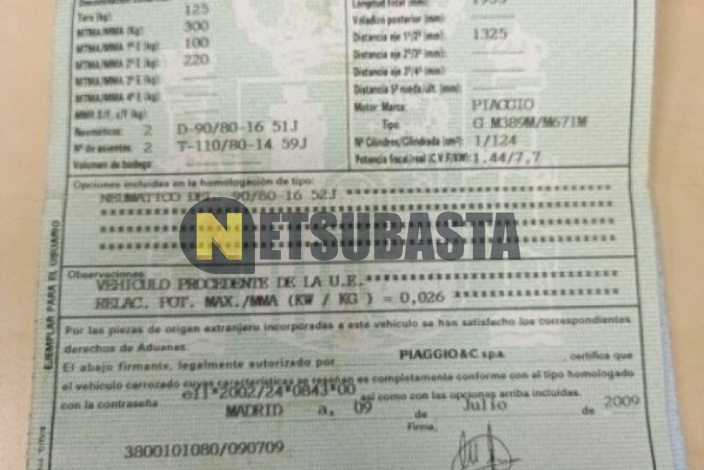 Piaggio Liberty 125 2009