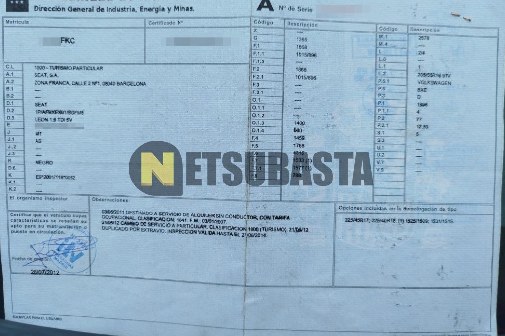 Seat León 1.9 TDI 2007