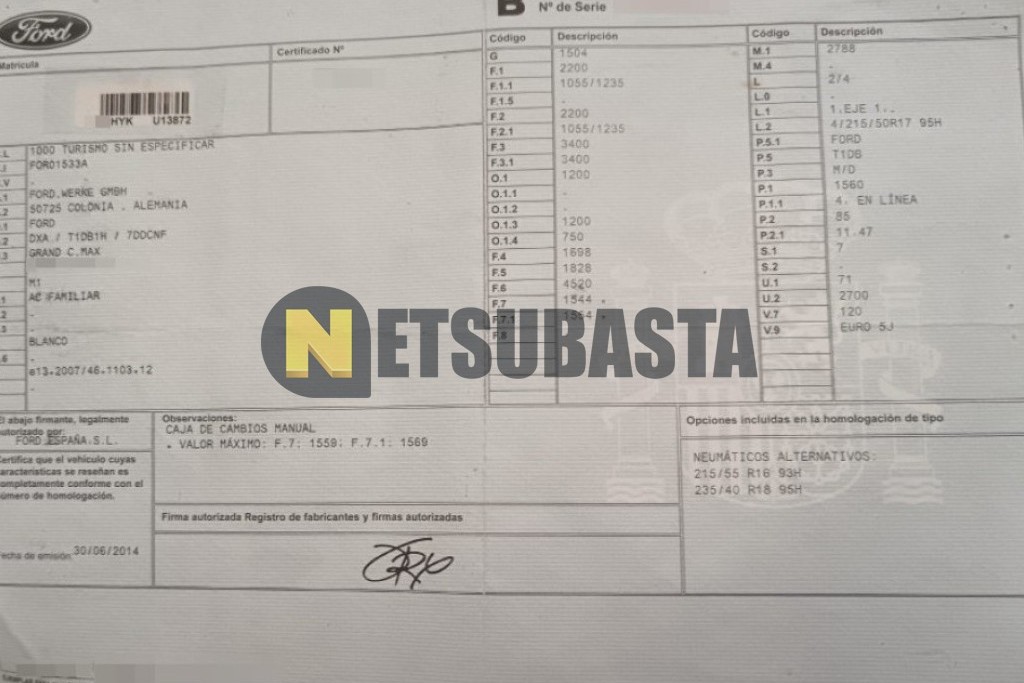 Ford Grand C-MAX 1.6 TDCi 2014