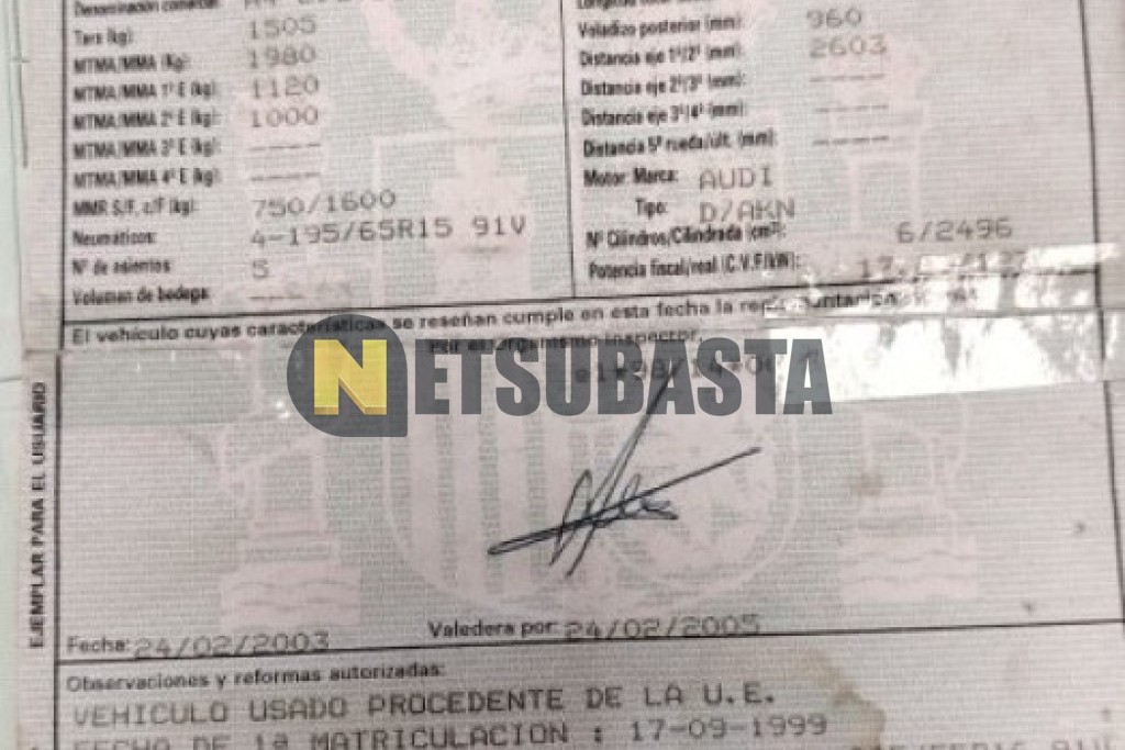 Audi A4 Avant 2.5 TDI 1999