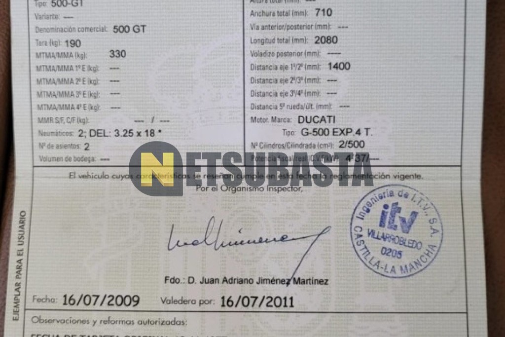 Ducati 500 GT TWIN 1979