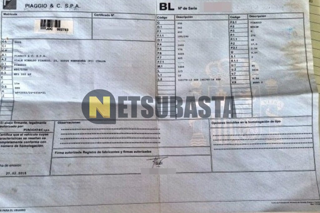 Piaggio MP3 LT 300IE 2015