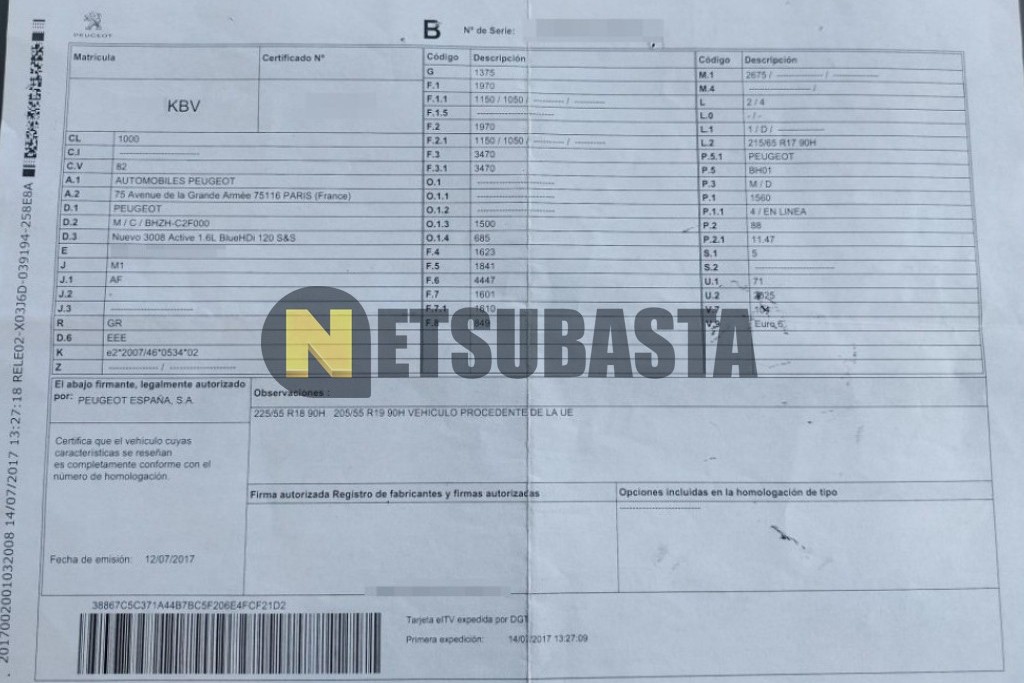 Peugeot 3008 1.6 BlueHDi 2017