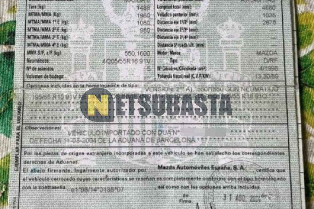 Mazda 6 CRTD 2.0 16V 2005