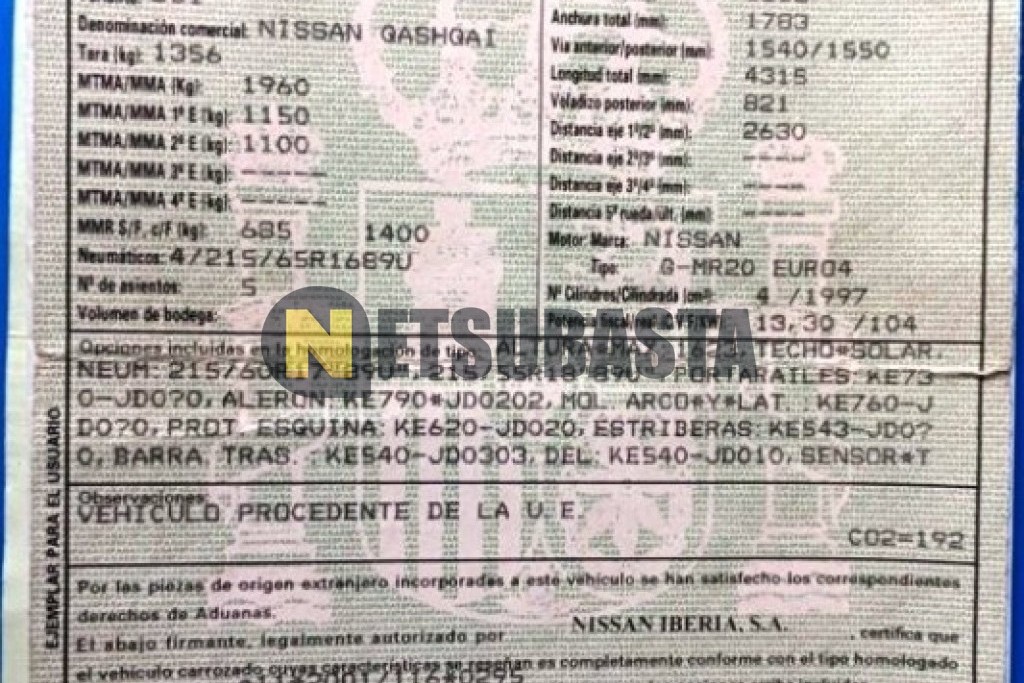 Nissan Qashqai 4x2 2.0 2009