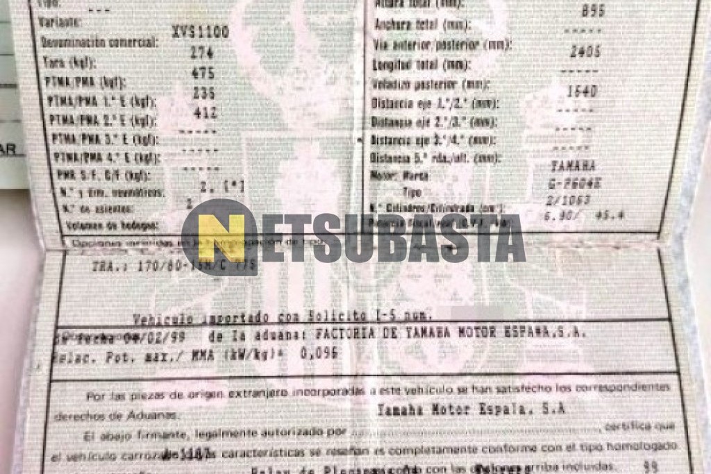 Yamaha XVS Drag Star1100 1999