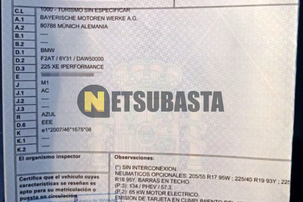 Bmw 225xe Active Tourer 2019