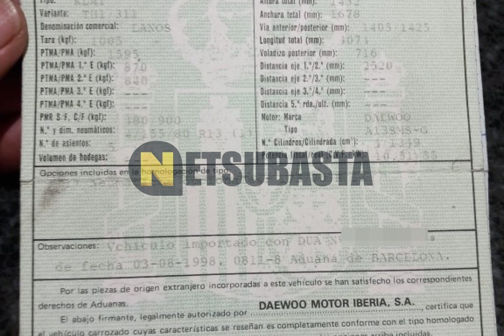 Daewoo Lanos 1.4 1998