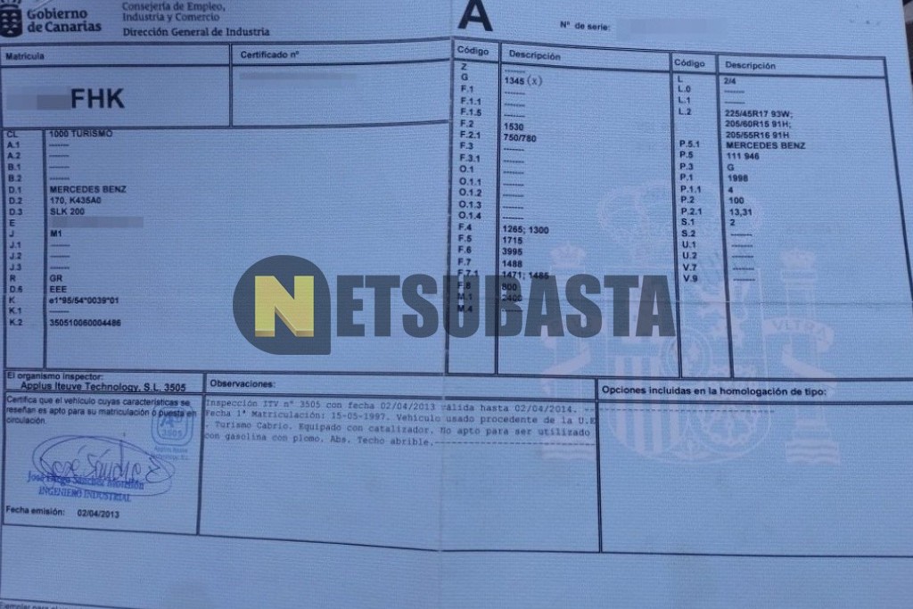 Mercedes-Benz SLK 200 1997