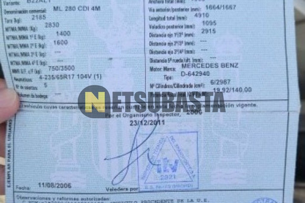 Mercedes-Benz ML 280 CDI 2006