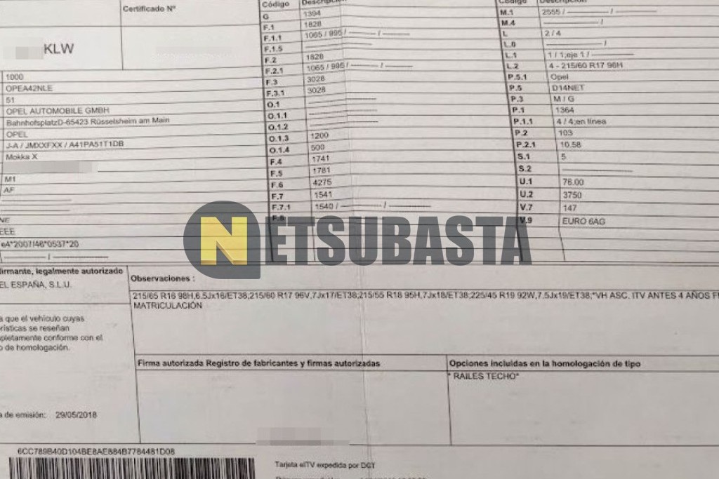 Opel Mokka X 1.4 Turbo 2018