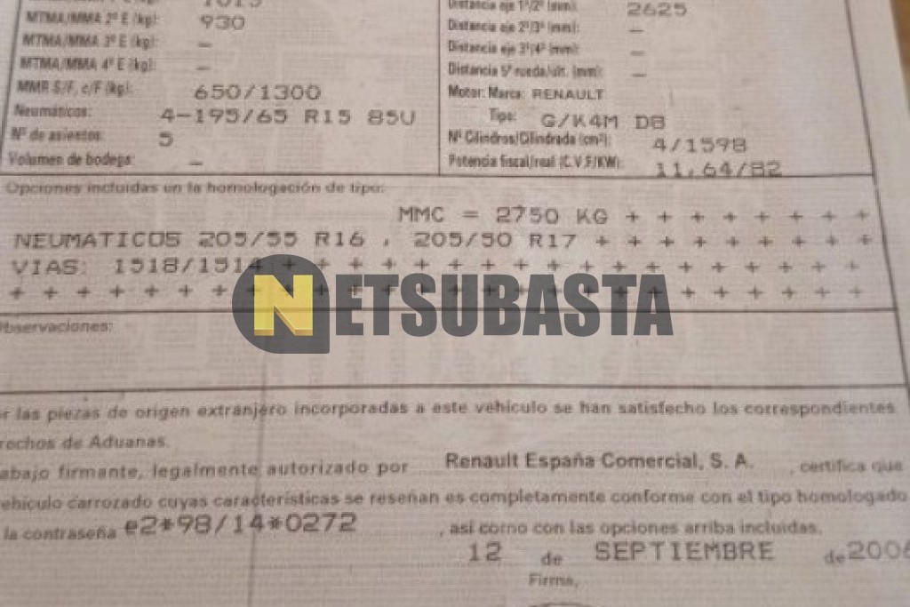 Renault Megane 1.6 16V 2006