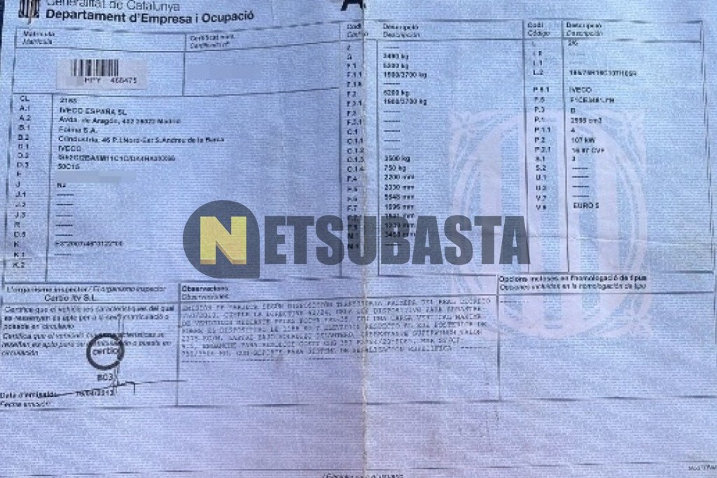 Iveco Daily 50C15 Grúa 2013