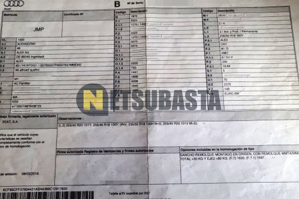 Audi A6 allroad 3.0 TDI quattro S tronic 7 vel. 2016