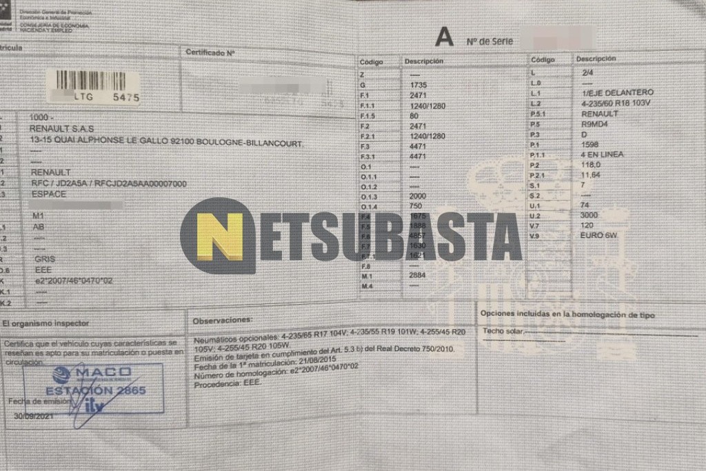 Renault Espace 1.6 dCi Twin Turbo EDC 2015