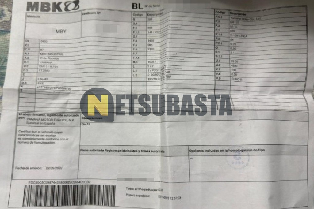 Yamaha Ténéré 700 2022