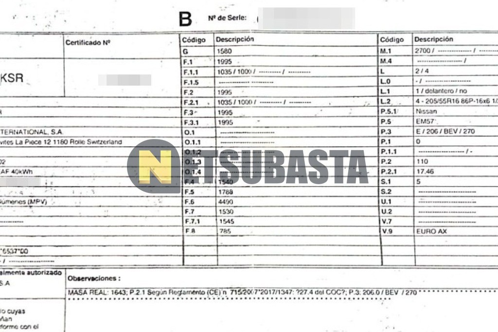 Nissan Leaf 40 kWh 2018