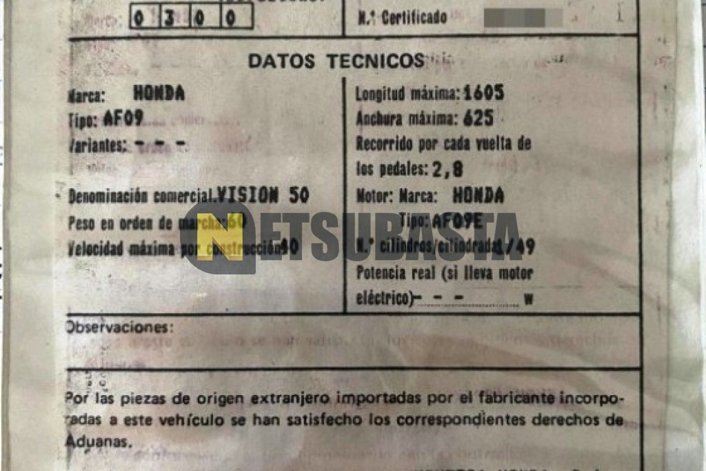 Honda Vision 50 1992