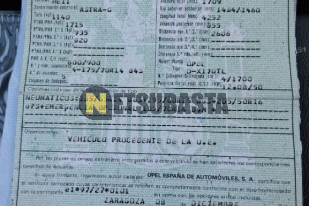 Opel Astra 1.7 TD 1999