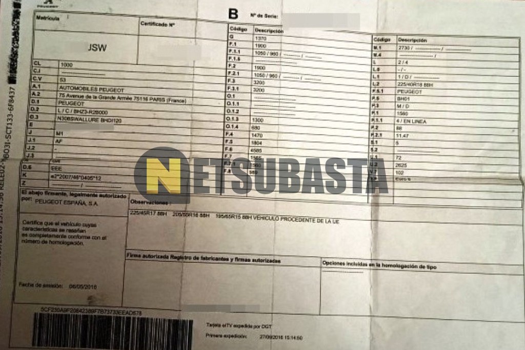 Peugeot 308 SW 1.6 BlueHDi 2016