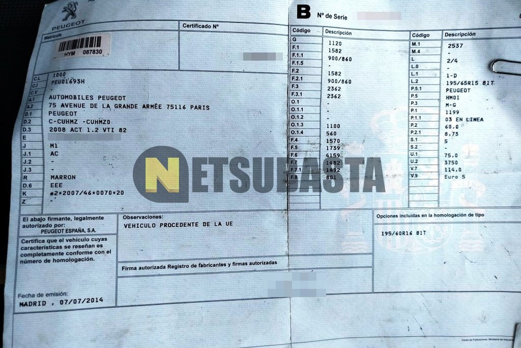 Peugeot 2008 1.2 VTi 2014