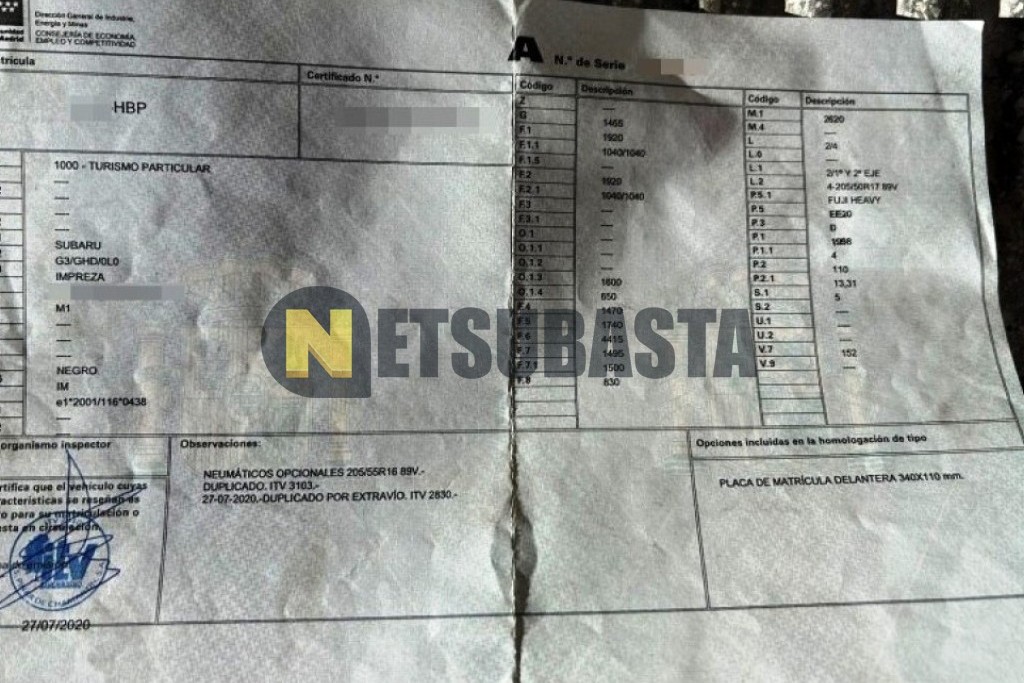 Subaru Impreza 2.0 Boxer Diesel 2011