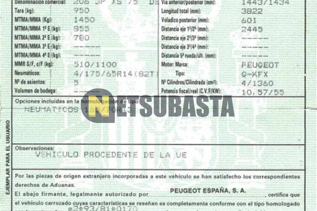 Peugeot 206 1.4 2001