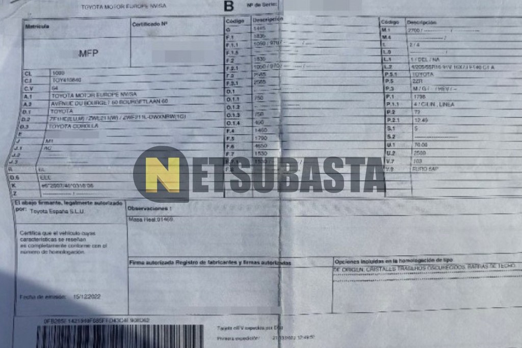 Toyota Corolla Touring Sports 140H 2023