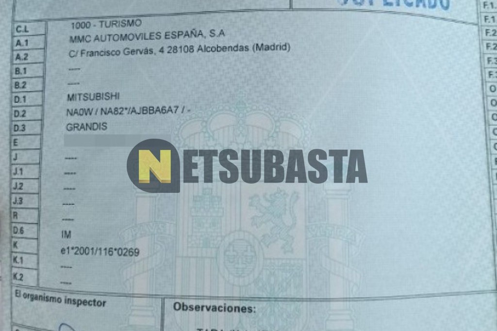 Mitsubishi Grandis 2.0 DI-D 2009