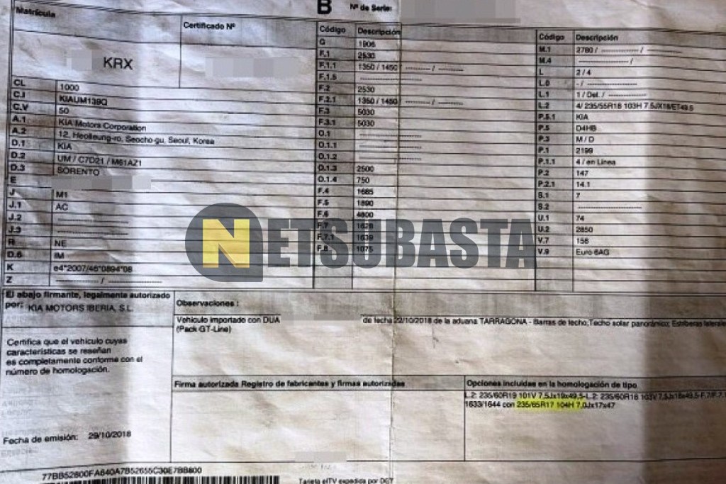 Kia Sorento 2.2 CRDi 4x4 7 plazas 2018