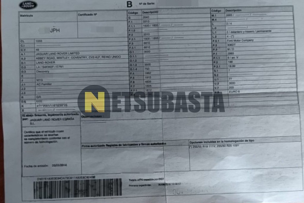 Land-Rover Discovery 4 3.0 SDV6 7 plazas 2016