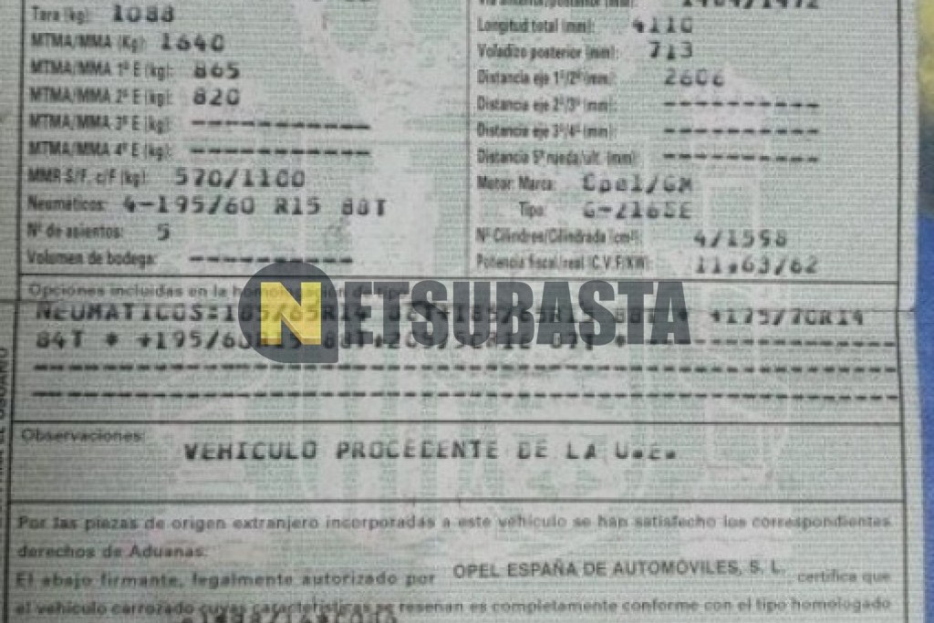 Opel Astra 1.6 8V 2003