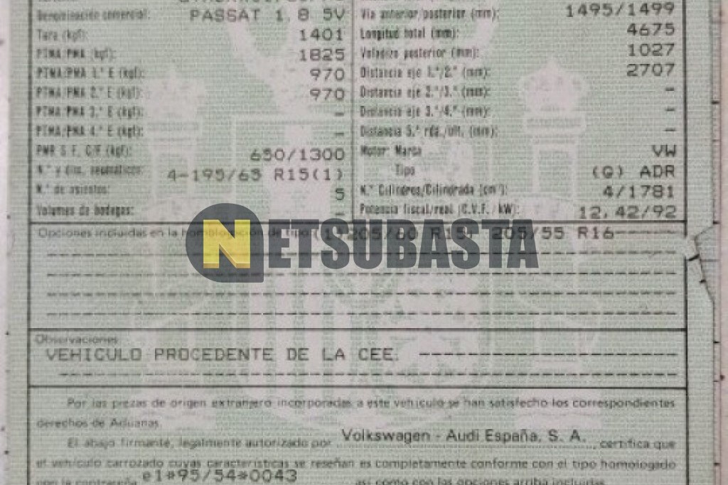 Volkswagen Passat 1.8 1997