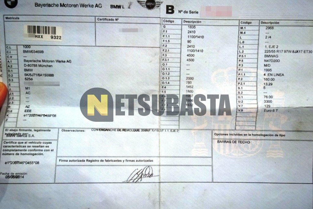 Bmw 525d Touring Aut. 2014