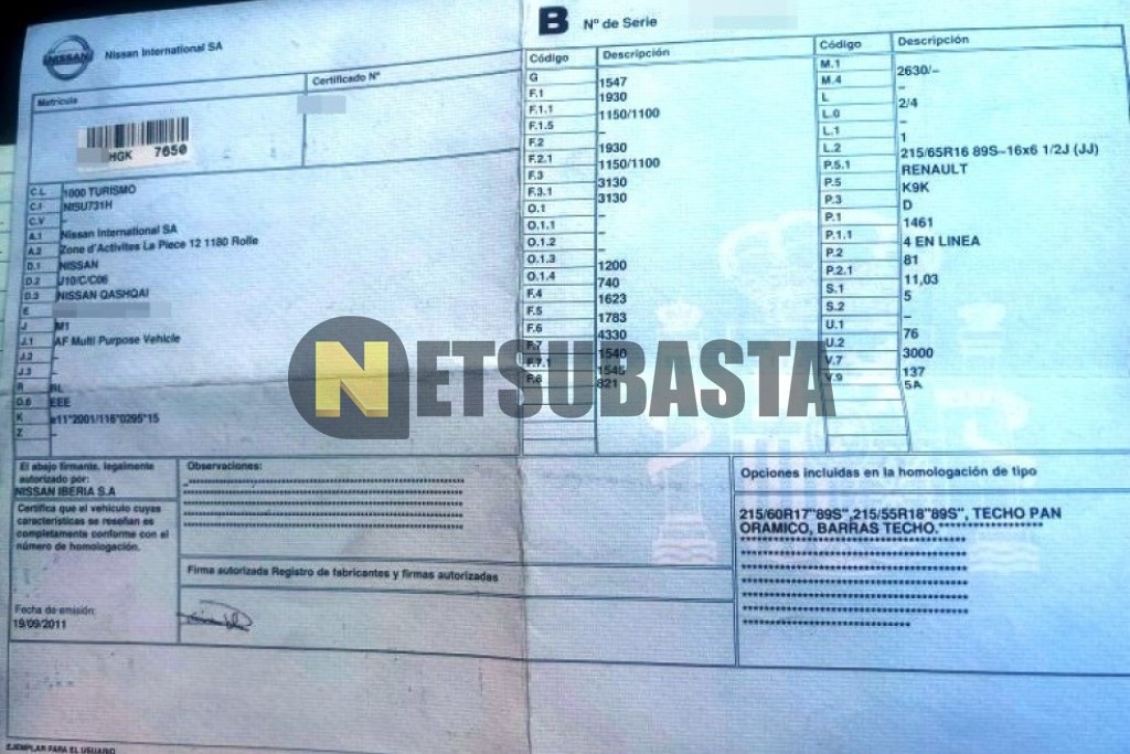 Nissan Qashqai 1.5 dCi 4x2 2011