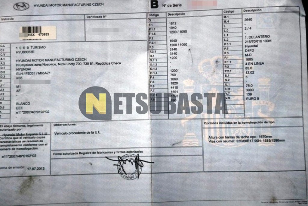 Hyundai ix35 1.7 CRDi 4x2 2013