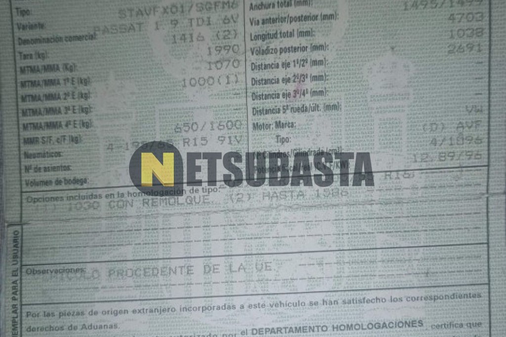 Volkswagen Passat 1.9 TDI 2003