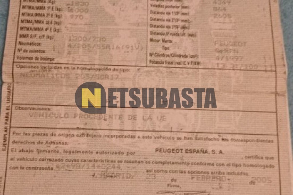 Peugeot 307 CC 2.0 16V 2005