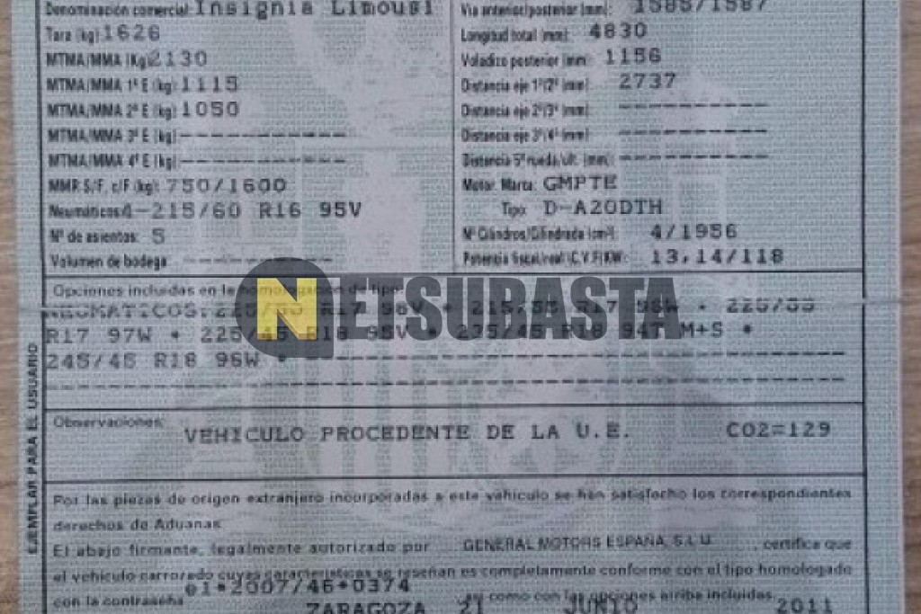 Opel Insignia 2.0 CDTI ecoFLEX 2011