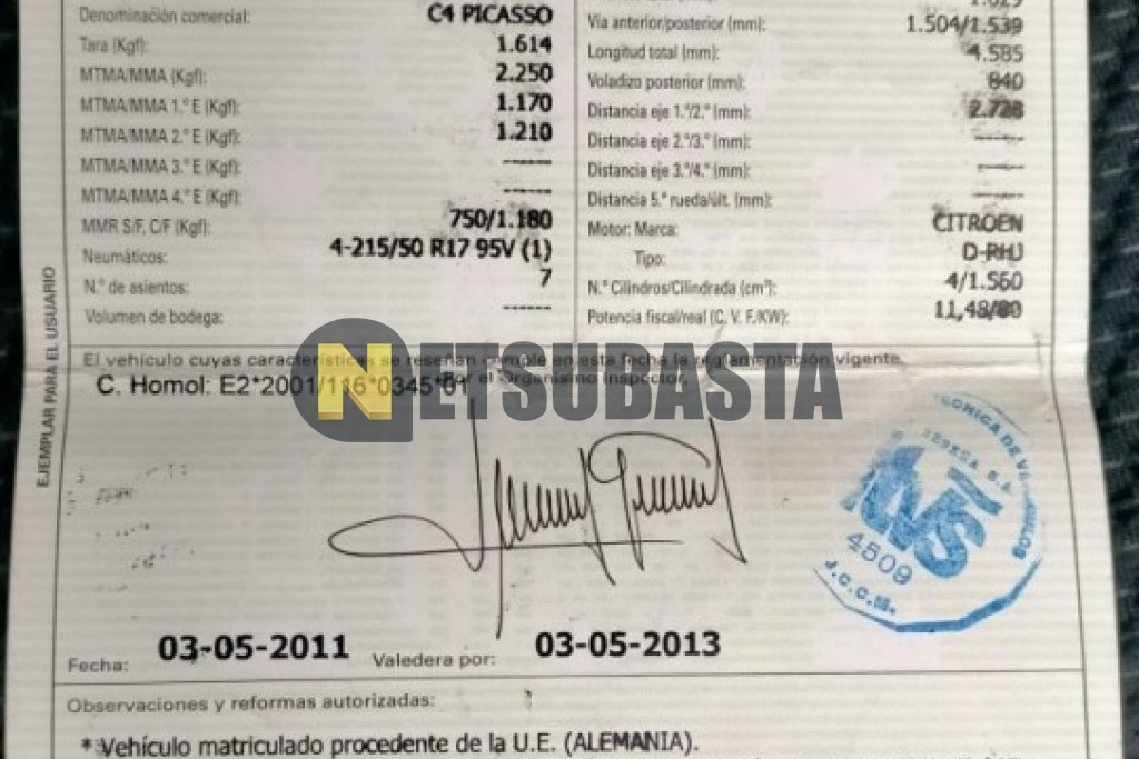 Citroën Grand C4 Picasso 1.6 HDi FAP CMP 2007