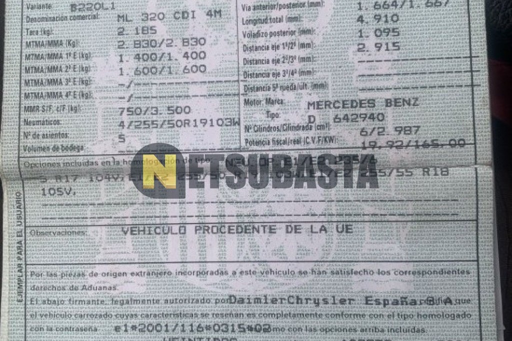 Mercedes-Benz ML 320 CDI 2006